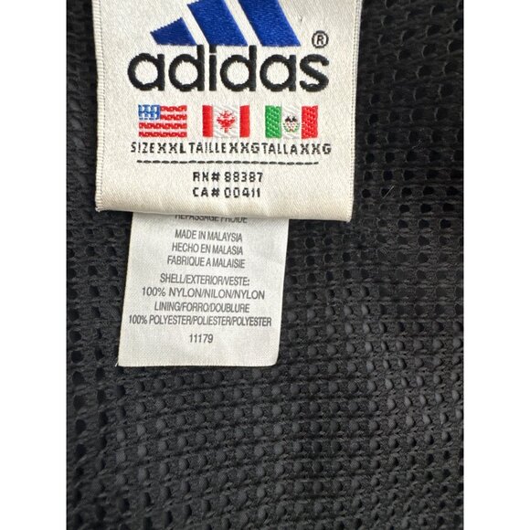 Adidas AEROREADY Essentials 3-Stripes Men Black Hooded Windbreaker Size XXL - Picture 8 of 9